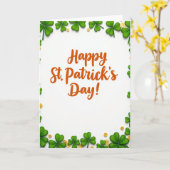 Carte de St Patricks Day pour mari (Fleur jaune)
