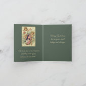 Carte de St Therese de cru avec des anges (Intérieur)