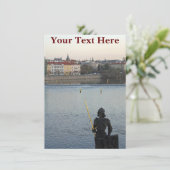 Carte de statue de Prague personnalisable (Debout devant)