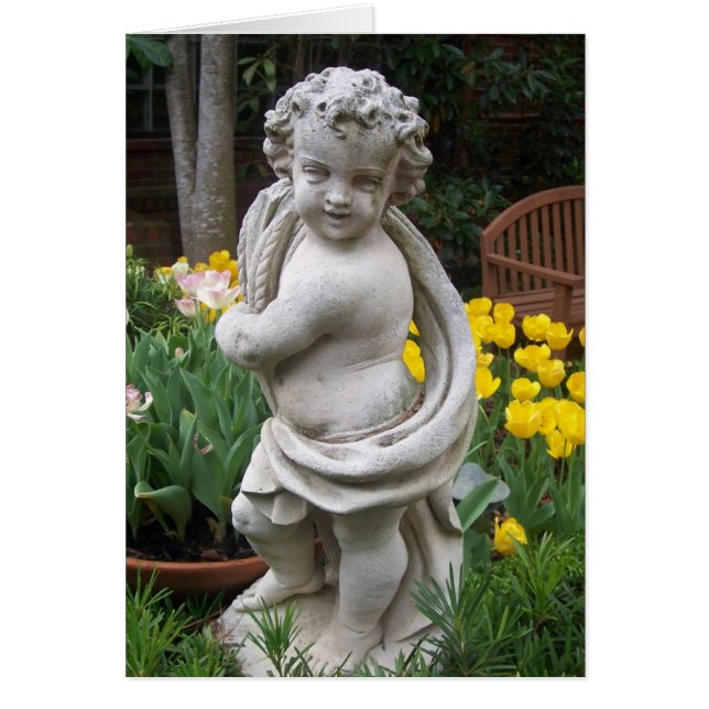 carte de statue et tulipe (Devant)