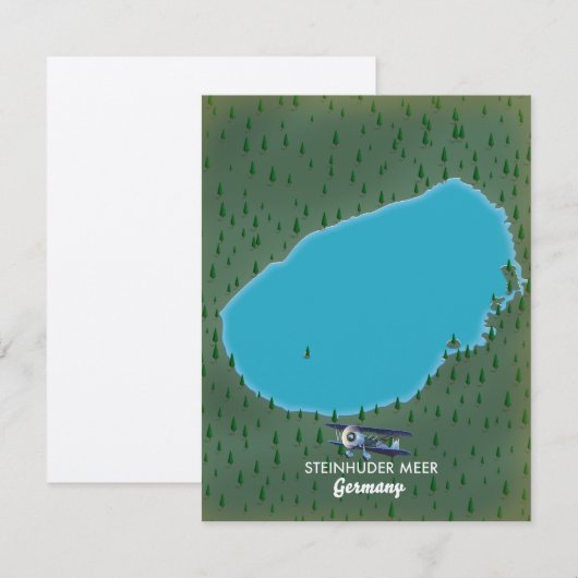 carte de Steinhuder Meer Allemagne (Devant / Derrière)