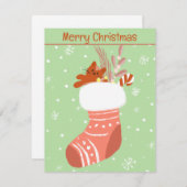 Carte de stockage de Noël en peluche (Devant / Derrière)