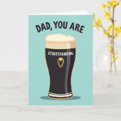 Carte de Stout pour la Fête des Pères douce (Fleur jaune)