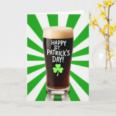 Carte de Stout pour la Saint-Patrick (Fleur jaune)