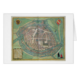 Carte de Strasbourg, de 'Civitates Orbis Terrarum