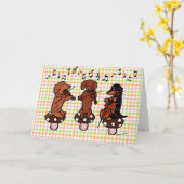 Carte de String Trio Musicians (Fleur jaune)