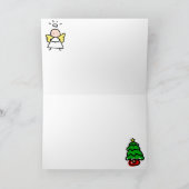 Carte de style d'enfant de Cuties de Noël (Intérieur)