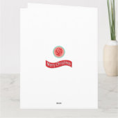Carte de style Hipster père Noël (Dos)