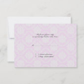 Carte de style indien Mariage RSVP (Dos)