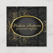 Carte de style Royal Classy en or noir (Devant)