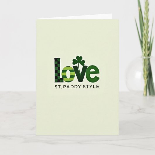 Carte de style St Paddy pour exprimer l'amour (Devant)