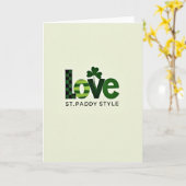 Carte de style St Paddy pour exprimer l'amour (Fleur jaune)