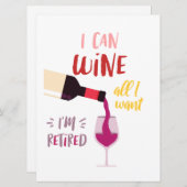 Carte de style vin pour les amis (Devant / Derrière)