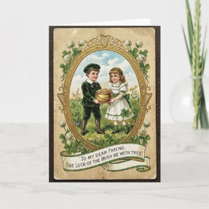 Carte de style vintage Lucky Kids