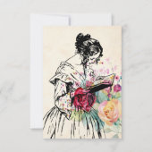 Carte de style Vintage Merci (Devant)