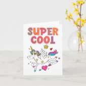 Carte de sublimation Unicorne pour enfants (Fleur jaune)