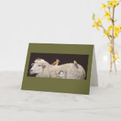 Carte de succession laine (Fleur jaune)