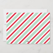 Carte de sucre de canne de Noël (Dos)