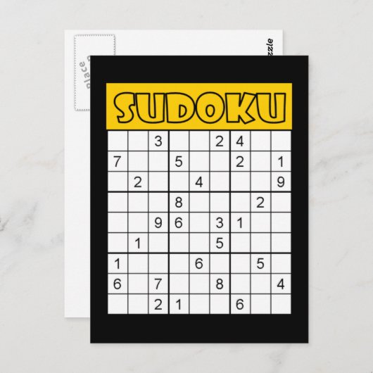 Carte de Sudoku (Devant / Derrière)