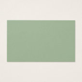 Carte de suggestion Tropical Gold Green Baby Name (Dos)