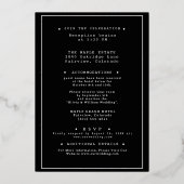 Carte de Suite de Faire-Part de Mariage Minimalist (Verso)