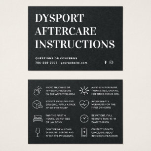Carte de suivi de traitement DYSPORT Injection Pre