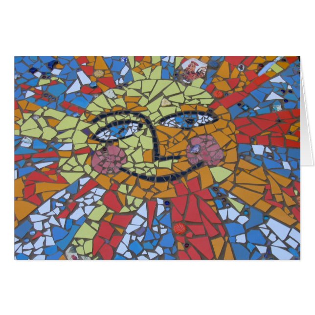 Carte de Sun de mosaïque (Devant horizontal)