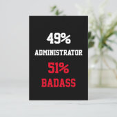 Carte de super administrateur (Debout devant)