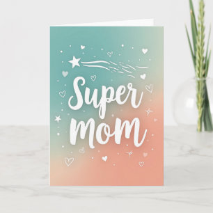 Carte de Super Maman sarcelle pêche