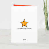 Carte de Superhero Star Joyeuse Birthday (Dos)