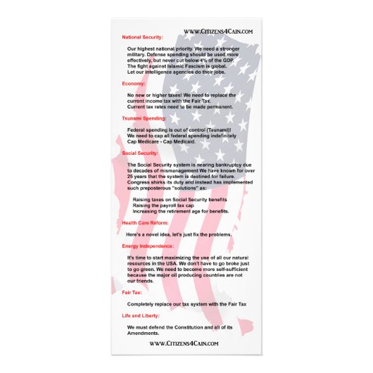 Carte de support de Caïn 2012 (Dos)