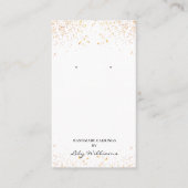 Carte de support d'écran d'oreille blanche et or (Devant)