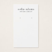 Carte de support d'oreille simple personnalisée en (Devant)