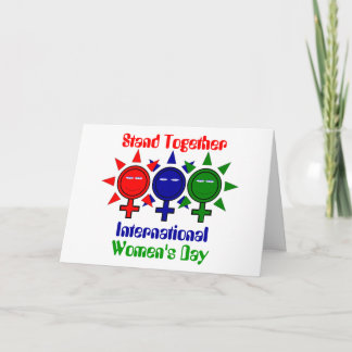 Carte De support le jour des femmes internationales