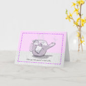 Carte de support "Quand vous vous retrouvez dans" (Fleur jaune)