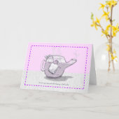 Carte de support "Si jamais" (Fleur jaune)