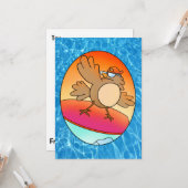 Carte de surfeur d'été (Devant/Arrière en situation)