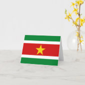 Carte de Suriname (Fleur jaune)