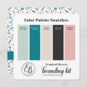 Carte de surveillance turquoise de la palette de c (Devant / Derrière)