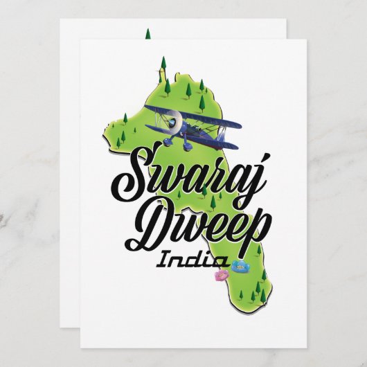 Carte de Swaraj Dweep Inde (Devant / Derrière)