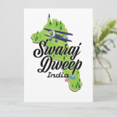Carte de Swaraj Dweep Inde (Debout devant)