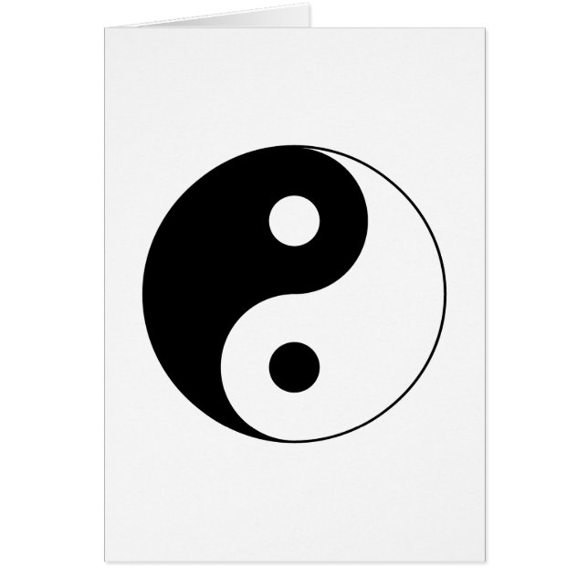 Carte de symbole de Yin Yang (Devant)