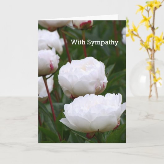 Carte de sympathie (Fleur jaune)