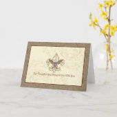 Carte de sympathie (Fleur jaune)