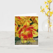 carte de sympathie (Fleur jaune)