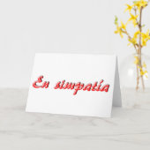 Carte de sympathie (Fleur jaune)