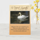 Carte de sympathie (Fleur jaune)