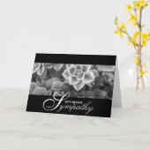 Carte de sympathie (Fleur jaune)