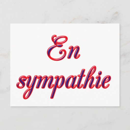 Carte de sympathie (Devant)