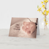 Carte de sympathie (Fleur jaune)